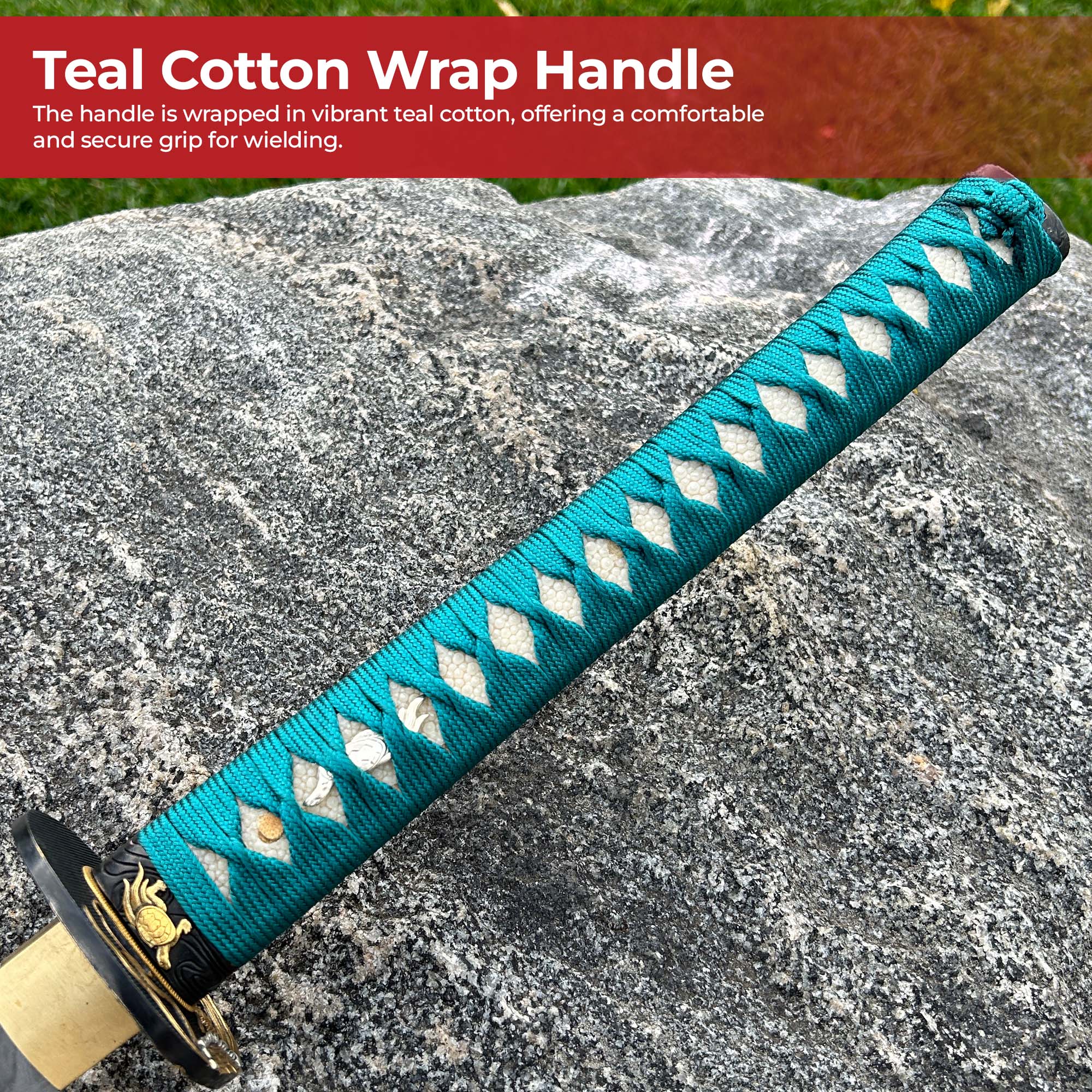 Turtle Guardian 1060 Damascus Steel Handmade Katana Swords - Tophatter Daily Deals