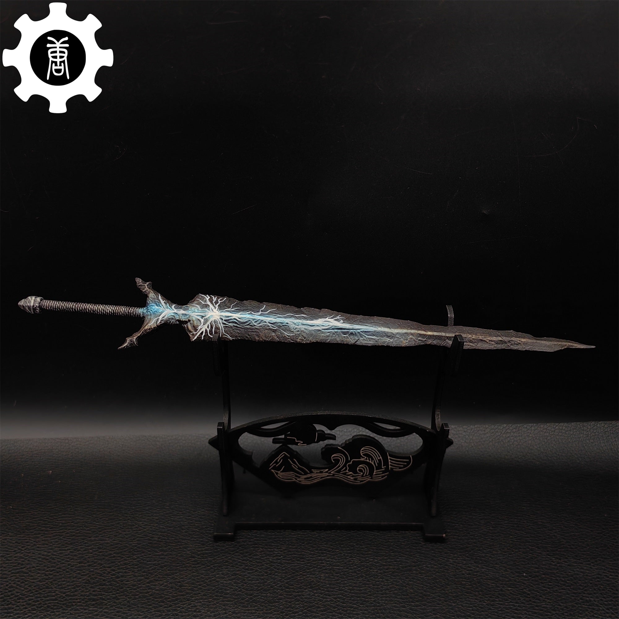 3D Printed 1:6 Scale Twin Prince Greatsword Sword & Stand - Tophatter Daily Deals