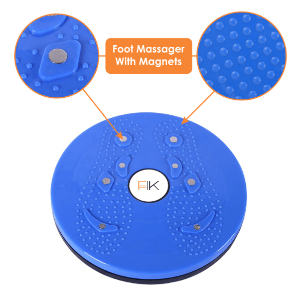 Exercise Twist Board - Waist Disc Board Twister Aerobic Exercise Foot Massage Fitness Reflexology Magnets Simply Fit Board Waist Torsion Disc Exercise & Fitness - Tophatter Daily Deals