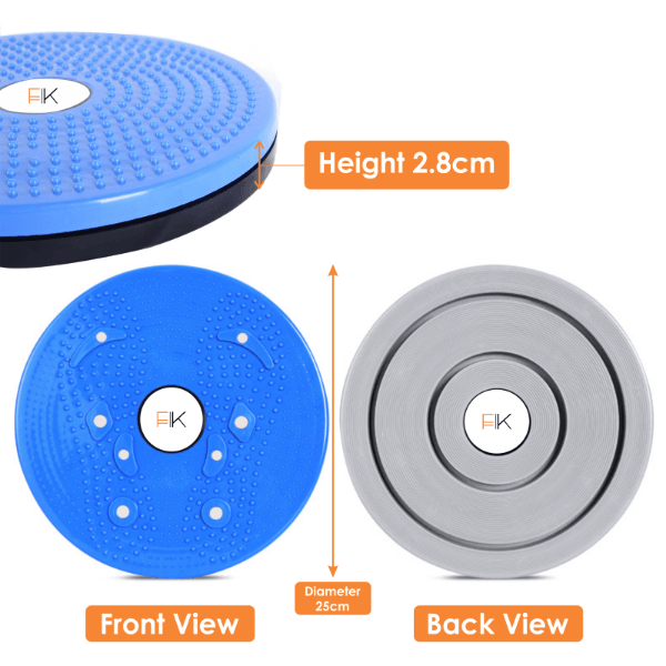 Exercise Twist Board - Waist Disc Board Twister Aerobic Exercise Foot Massage Fitness Reflexology Magnets Simply Fit Board Waist Torsion Disc Exercise & Fitness - Tophatter Daily Deals