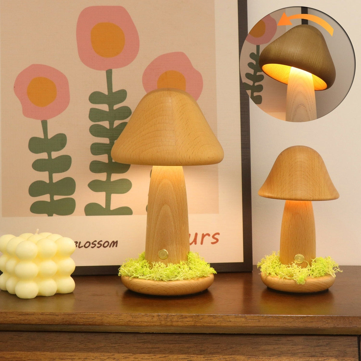 Twisted Mushroom LED Night Light Lighting - Tophatter Daily Deals