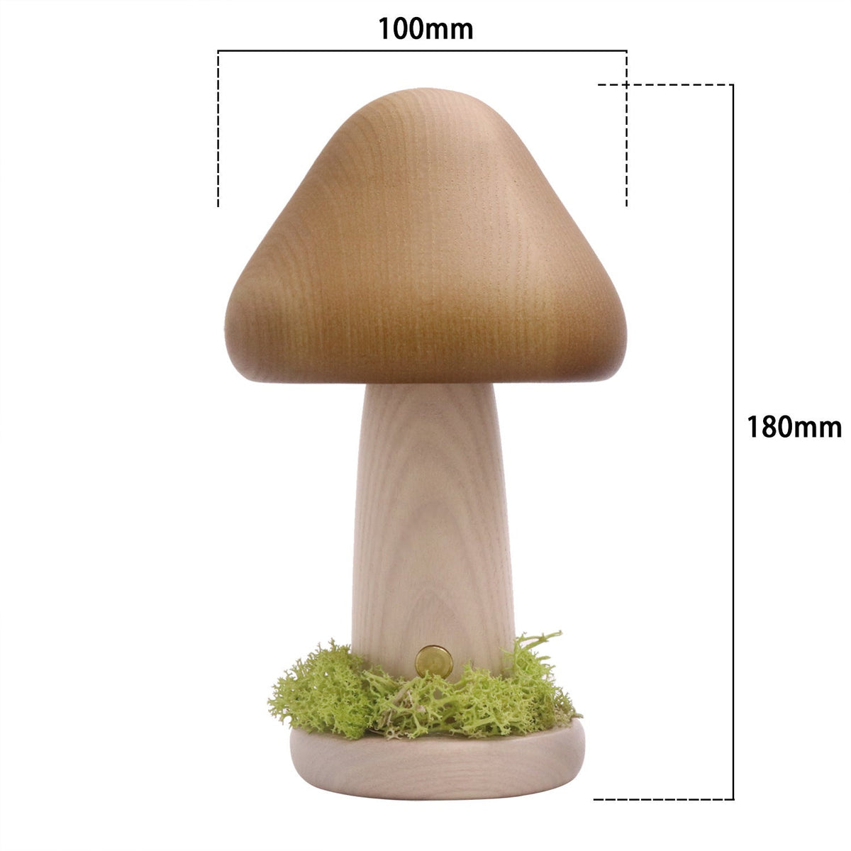 Twisted Mushroom LED Night Light Large Walnut Lighting - Tophatter Daily Deals