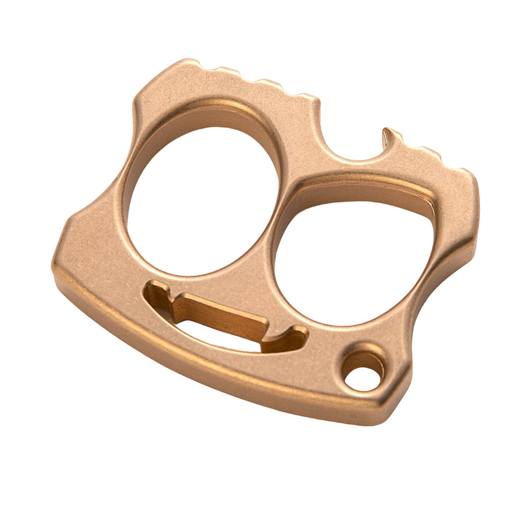 2025 New Little Devil Full Brass Two Finger EDC Knuckles Brass Knuckles - Tophatter Daily Deals