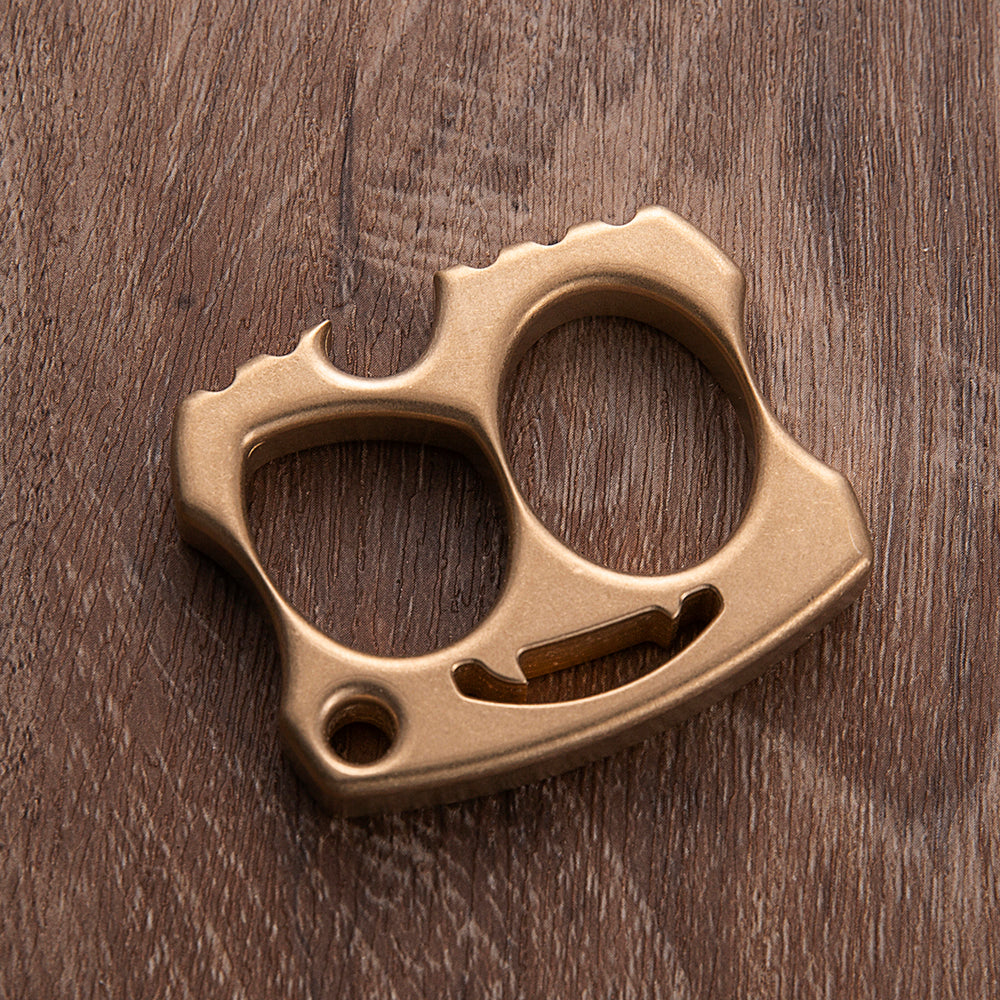 2025 New Little Devil Full Brass Two Finger EDC Knuckles Brass Knuckles - Tophatter Daily Deals