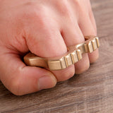 2025 New Little Devil Full Brass Two Finger EDC Knuckles Brass Knuckles - Tophatter Daily Deals