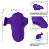 Neon Vibes The Kissing Vibe Purple Silicone Handheld Massager with 10 Functions and Rechargeable > Vibrators > Finger Vibrators - Tophatter Daily Deals