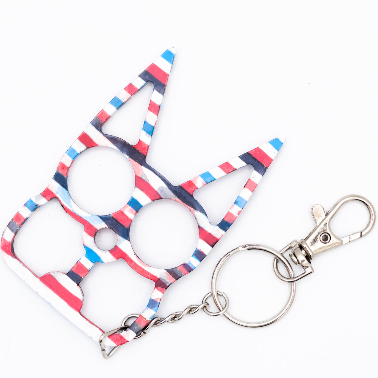 Bubbly Cat Self Defensive Key Chain - USA FLAG - TOPHATTER'S ARMORY DEALS Collectible Weapons - Tophatter Daily Deals