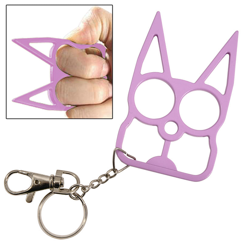Cat Self Defense Knuckle Key Chain Pink Collectible Weapons - Tophatter Daily Deals