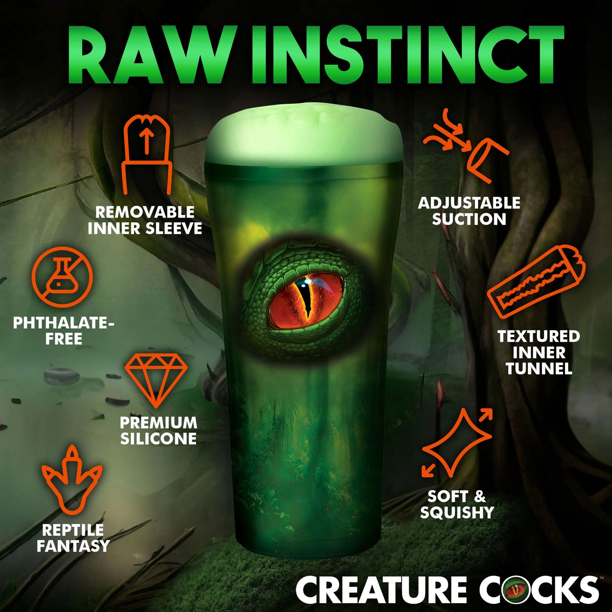 Creature Cocks Raptor Reptile Stroker > Sex Toys For Men > Masturbators > Fantasy - Tophatter Daily Deals