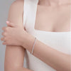 Moissanite 2mm Tennis Bracelet Sterling Silver White - Tophatter Daily Deals