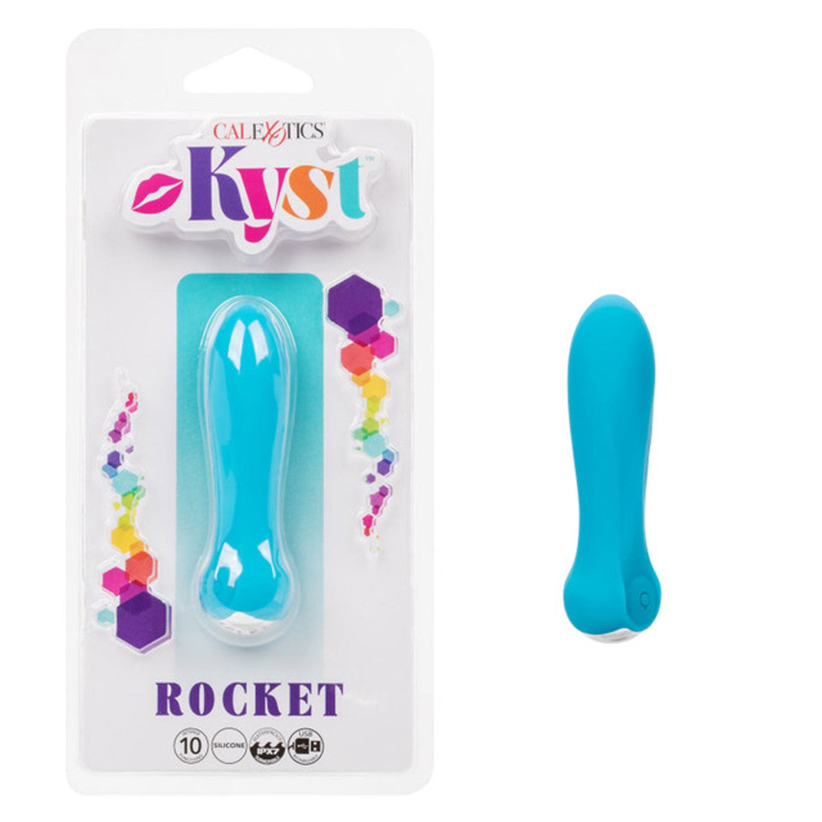Kyst™ Rocket Compact Blue Personal Silicone Stimulator > Vibrators > Standard Vibrators - Tophatter Daily Deals