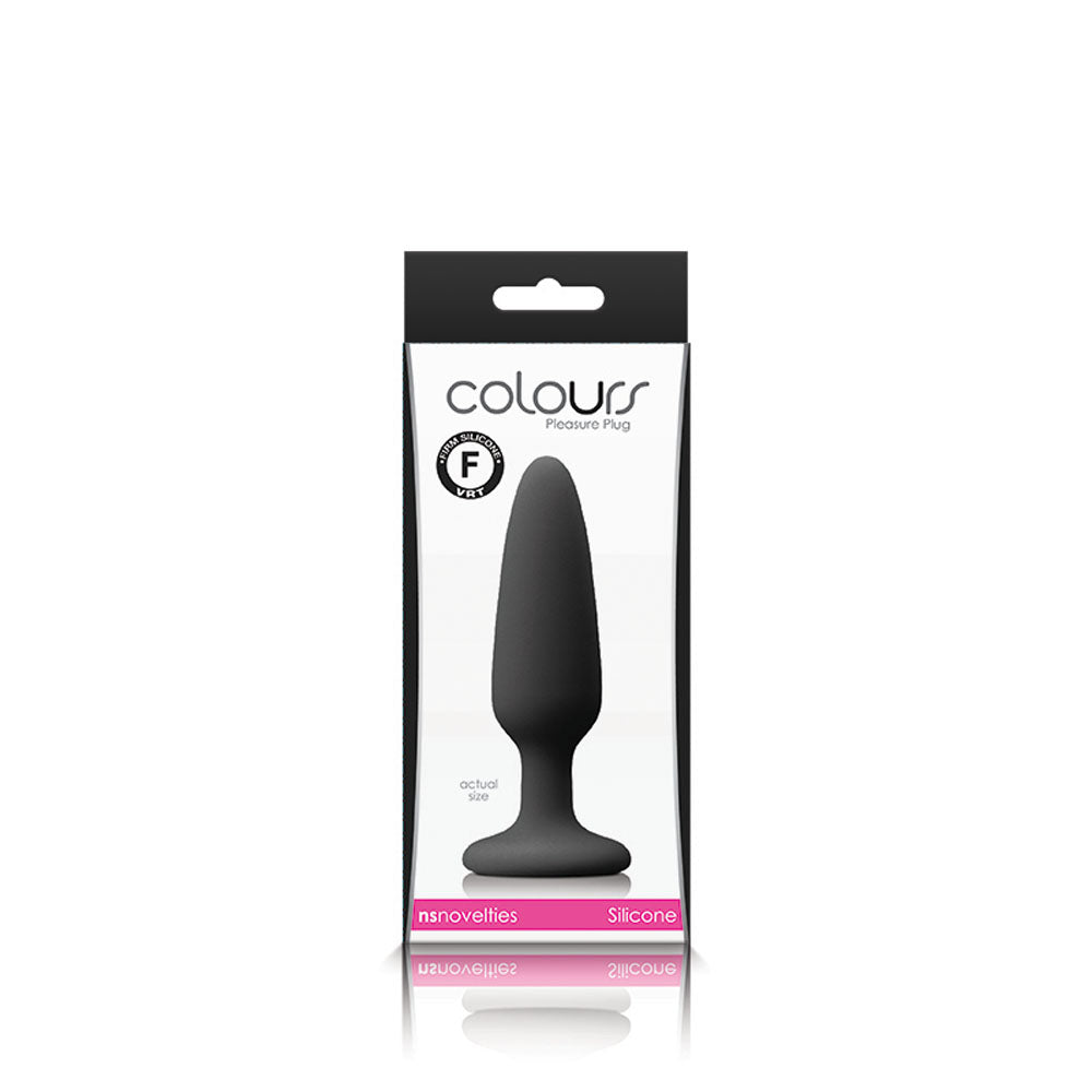 Colours Pleasures (Black) – Small Silicone Butt Plug 8.8cm Insertable Length > Anal Range > Butt Plugs - Tophatter Daily Deals