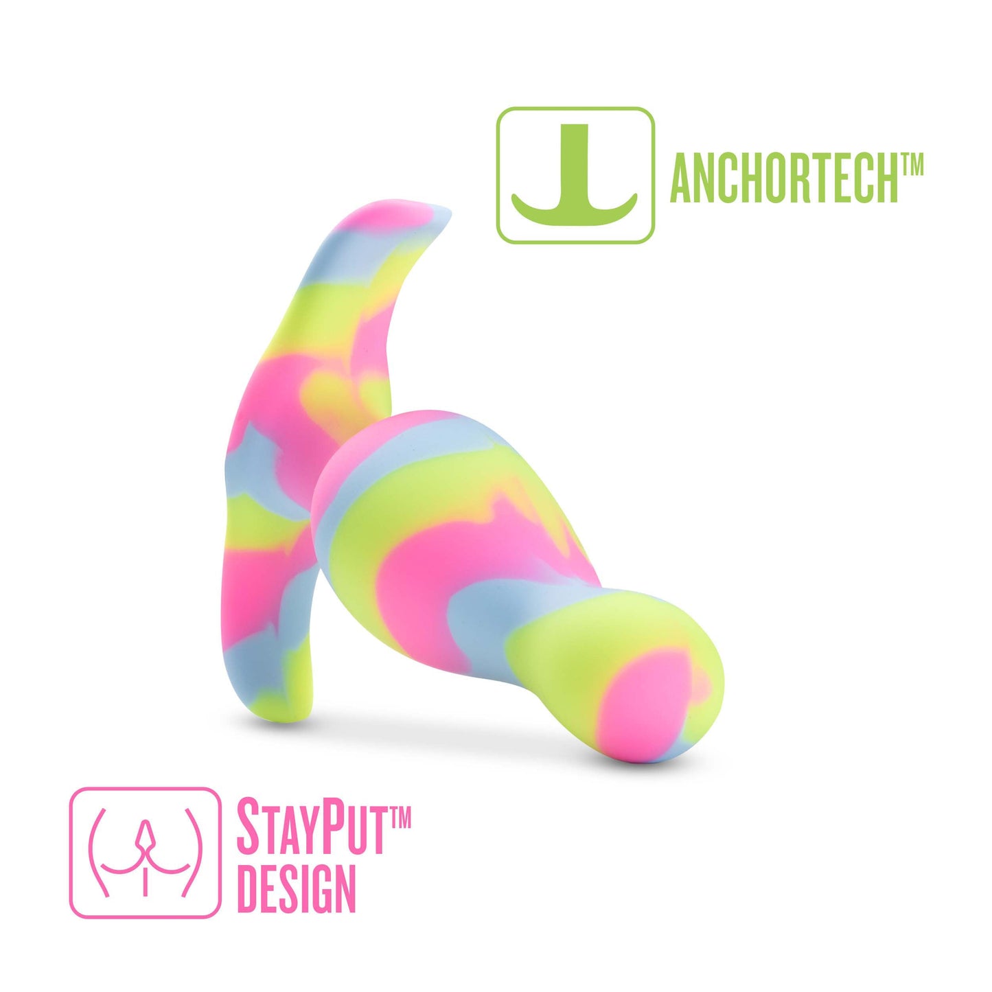 Avant Kaleido (Lime) – Ultrasilk Smooth Silicone Curved Vibrator > Anal Range > Vibrating Butt Plugs - Tophatter Daily Deals