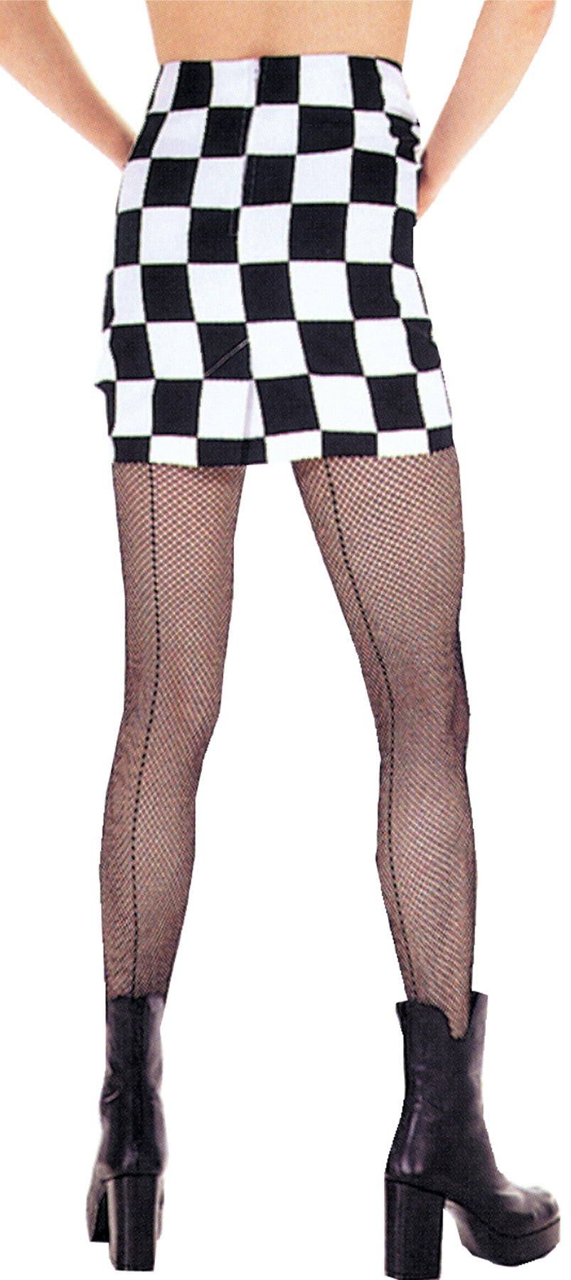 Black Fishnet Pantyhose with Backseam Costume Tights & Stockings - Tophatter Daily Deals