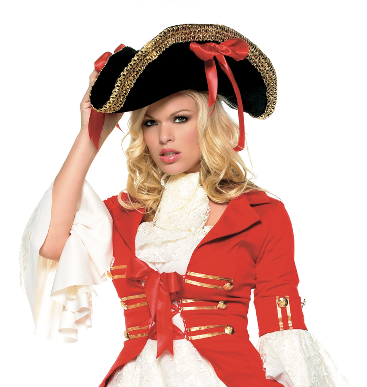 Black Pirate Hat with Ribbons Halloween Hats & Headpieces - Tophatter Daily Deals