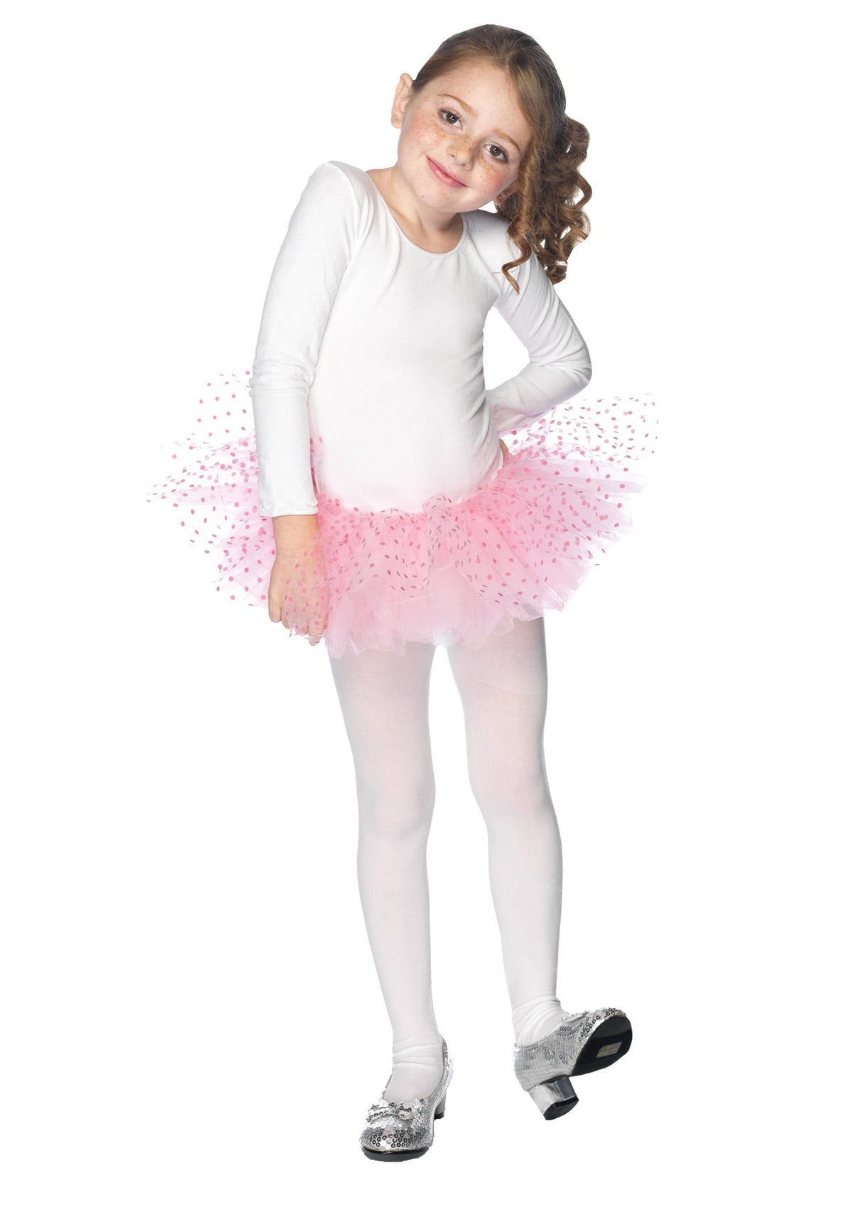 Girl's Flocked Polka Dot Tutu Costume Accessories - Tophatter Daily Deals