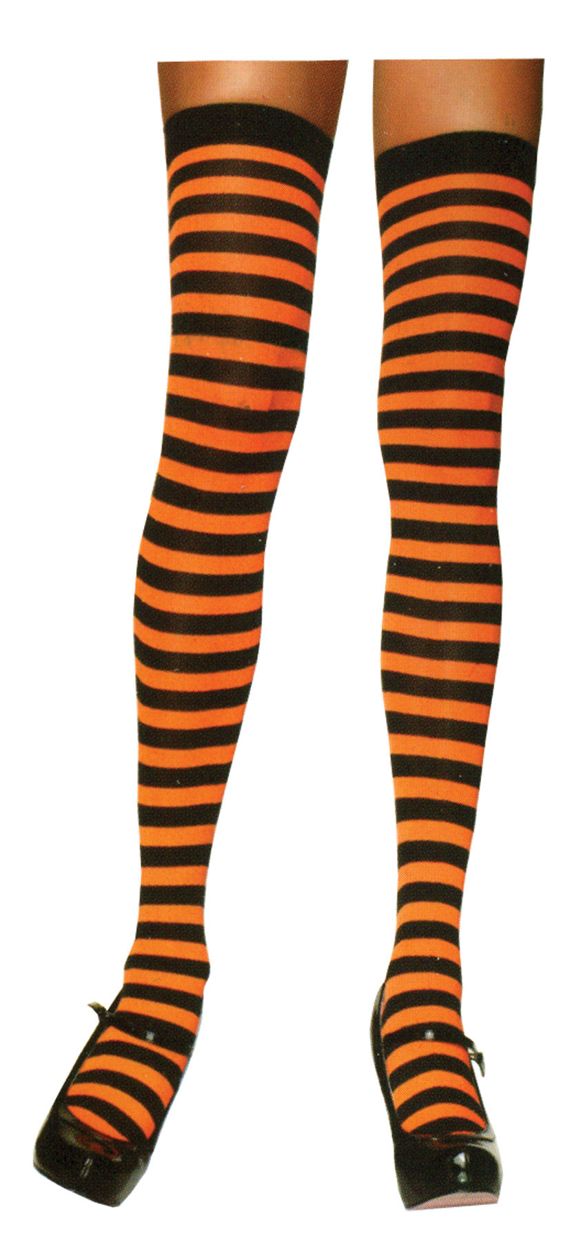 Nylon Striped Thigh-High Stockings Costume Tights & Stockings - Tophatter Daily Deals