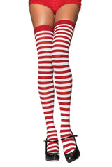 Nylon Striped Thigh-High Stockings Costume Tights & Stockings - Tophatter Daily Deals
