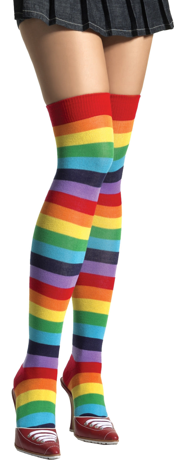 Lycra Rainbow Thigh-Highs Costume Tights & Stockings - Tophatter Daily Deals