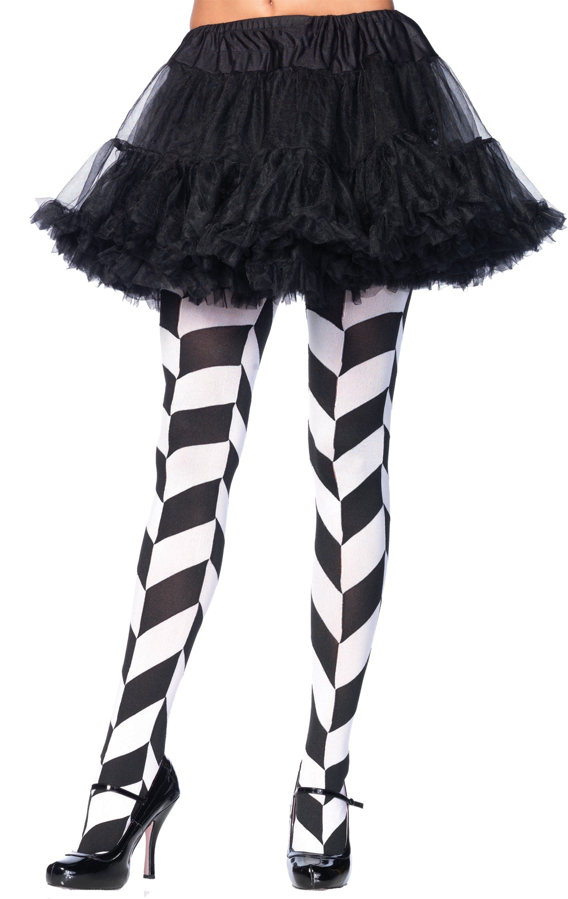 Chevron Illusion Opaque Tights Costume Tights & Stockings - Tophatter Daily Deals