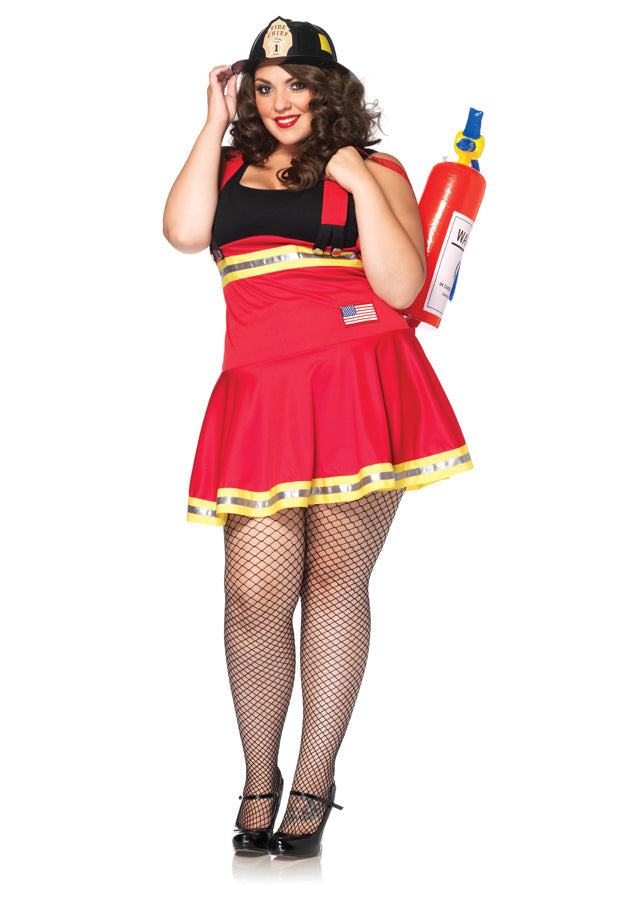 Women's Plus Size Three Alarm Hottie Costume Plus Size Halloween Costumes - Tophatter Daily Deals