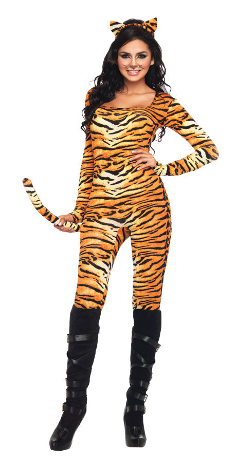 Women's Wild Tigress Catsuit Halloween Costume Sets - Tophatter Daily Deals