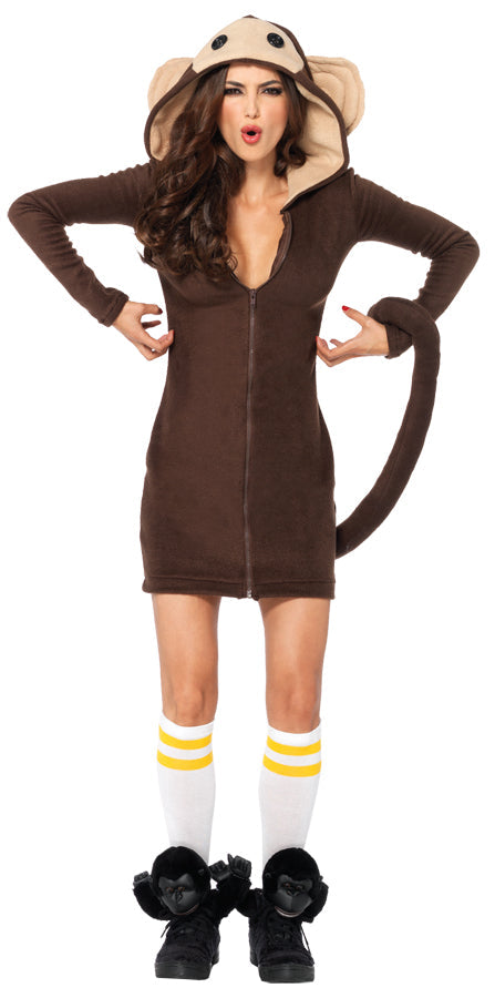 Women's Cozy Monkey Costume Womens Halloween Costumes - Tophatter Daily Deals