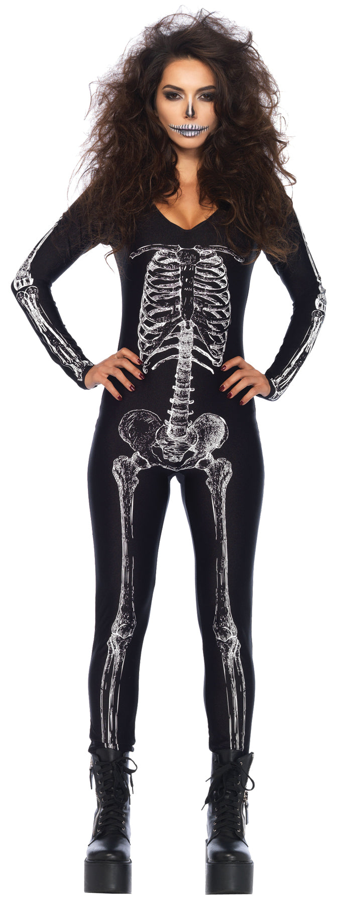 Women's X-Ray Skeleton Bodysuit Halloween Skeleton Decorations - Tophatter Daily Deals