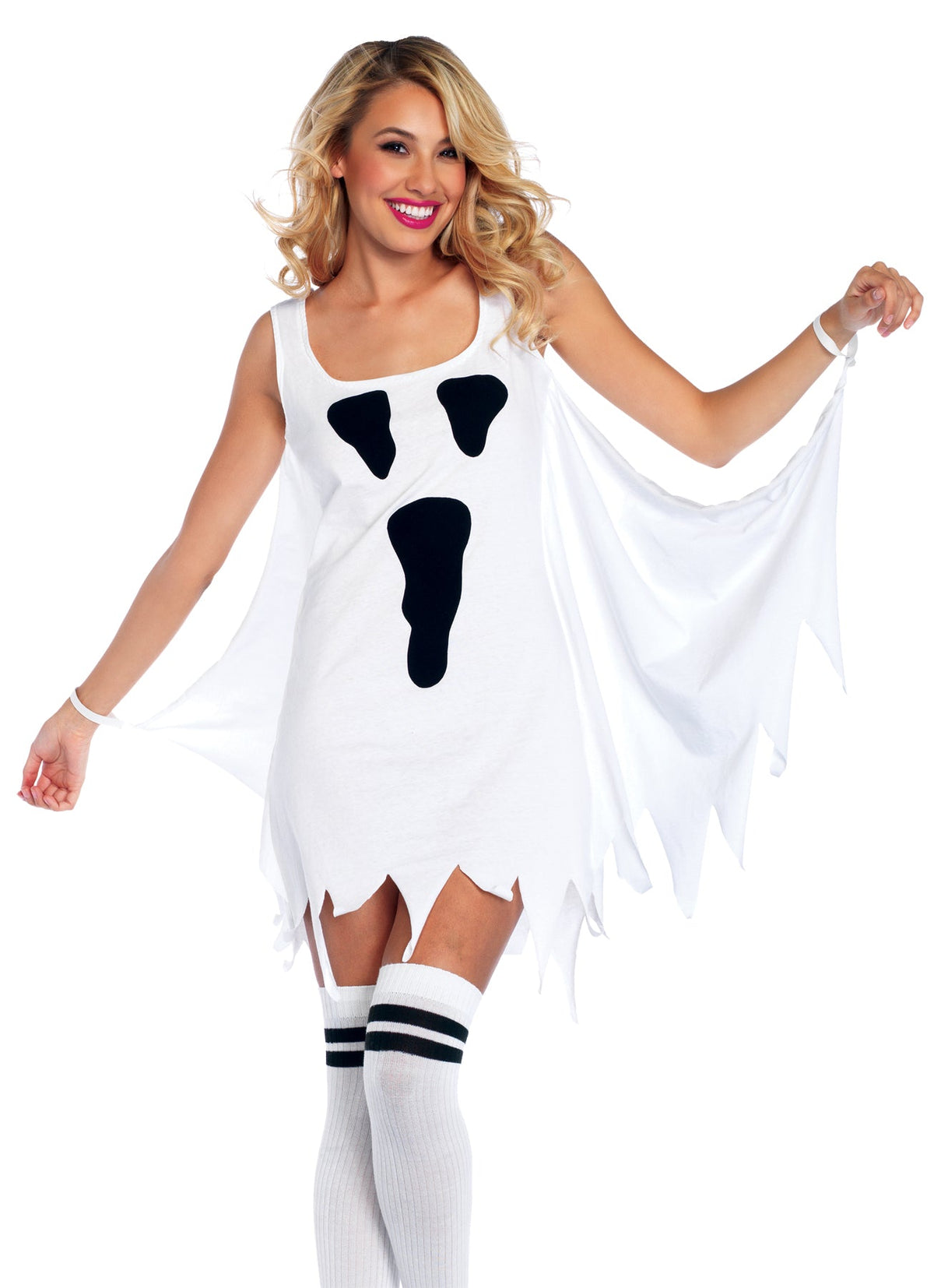 Women's Ghost Jersey Dress Halloween Costume Sets - Tophatter Daily Deals