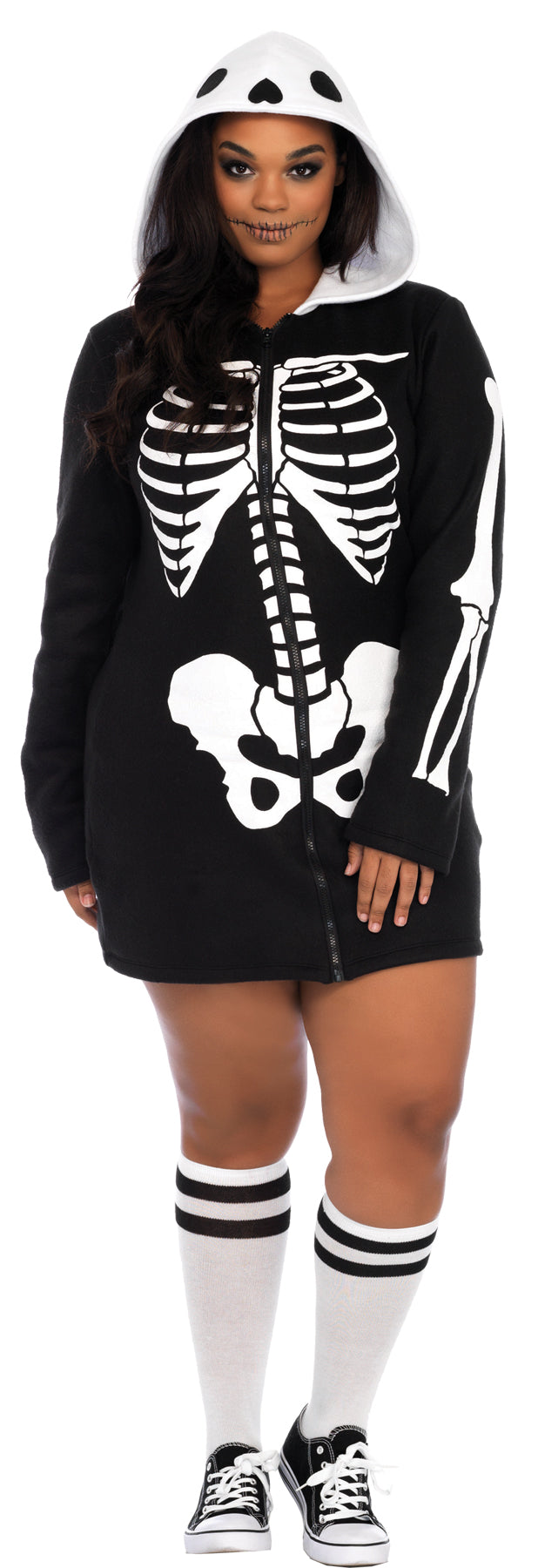Women's Plus Size Cozy Skeleton Dress Halloween Skeleton Decorations - Tophatter Daily Deals