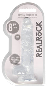 REALROCK Crystal Clear 8 Inch Realistic Dildo with Balls – Body-Safe Dildo > Dildos > Realistic Dildos - Tophatter Daily Deals