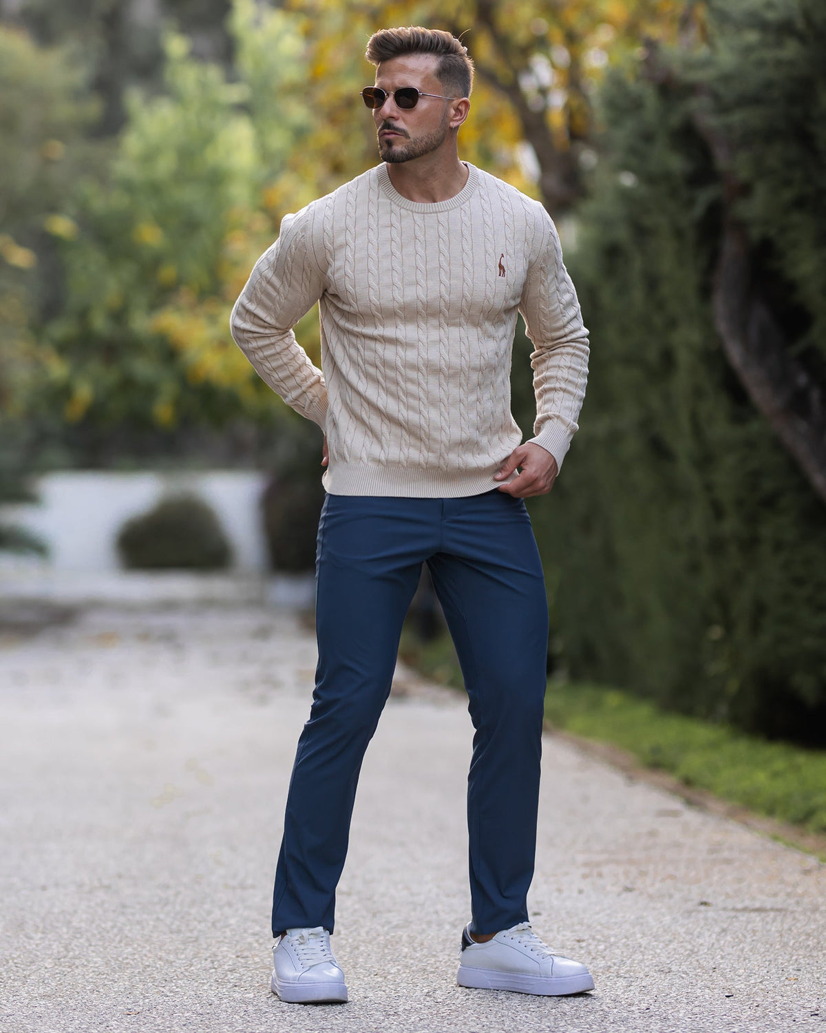 Soft Timeless Men's Cable Knit Sweater - Crewneck, Cotton - Tophatter Daily Deals