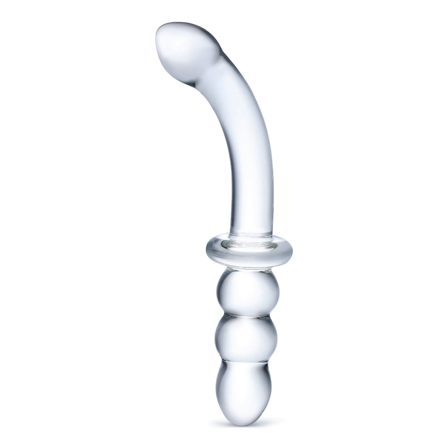 Glas 8 Inch Ribbed G-Spot Double-Ended Glass Dildo > Glass > Dildos - Tophatter Daily Deals