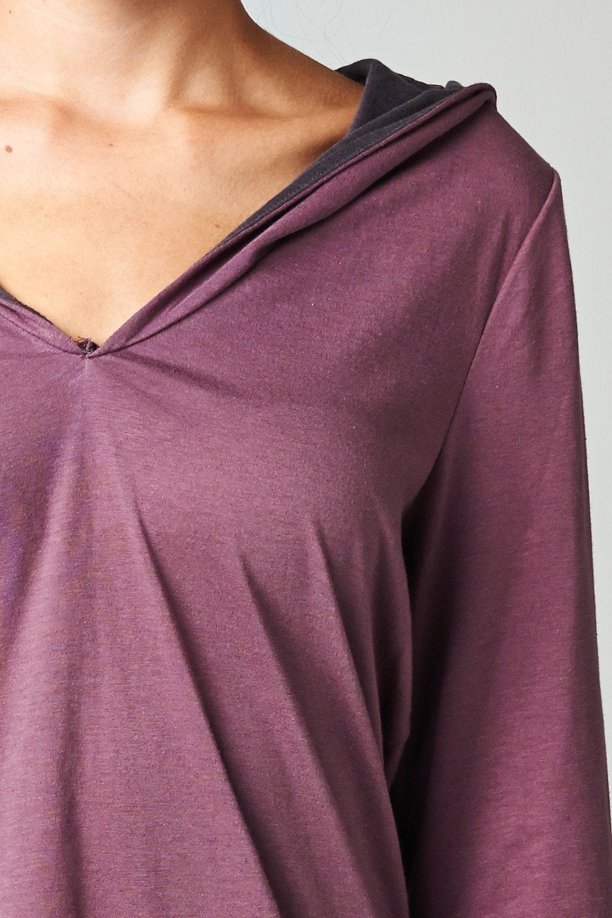 Women's Long Sleeve Hoodie with Welt Pockets Tops - Tophatter Daily Deals