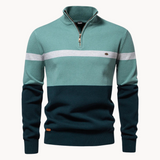 Soft Classic Men's Pullover - Half Zip, Cotton, Casual Green - Tophatter Daily Deals