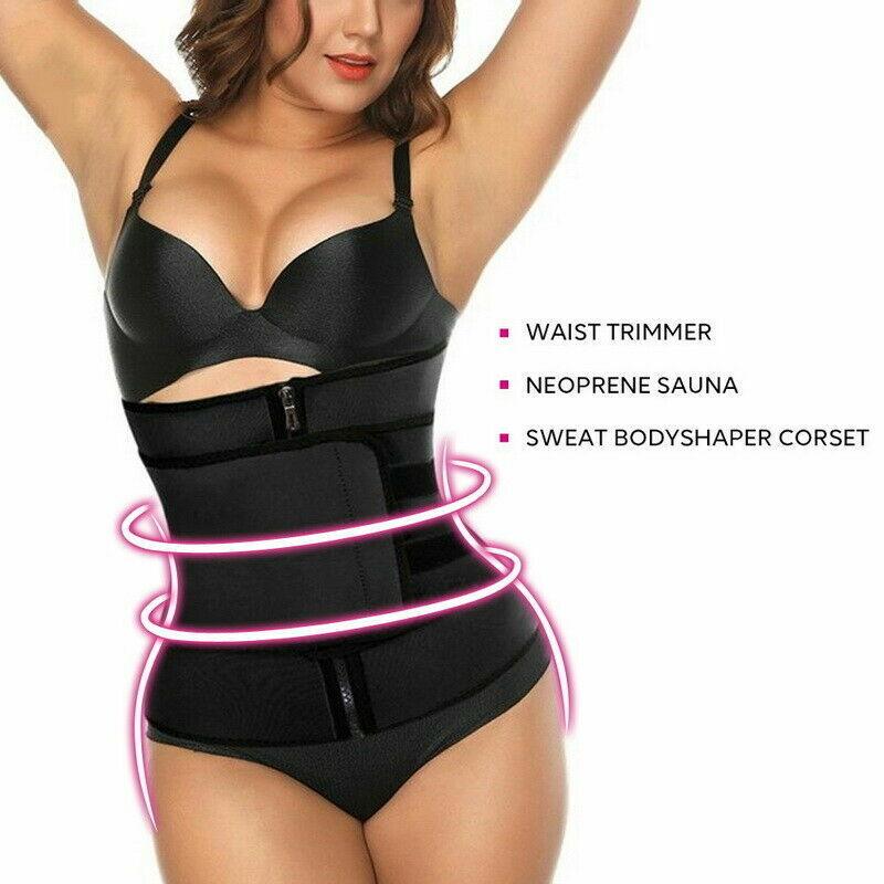 Slim Belt for Belly Fat - Adjustable Sauna Sweat Belt Women Waist Trainer Vest Exercise & Fitness - Tophatter Daily Deals