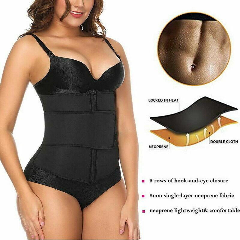 Slim Belt for Belly Fat - Adjustable Sauna Sweat Belt Women Waist Trainer Vest Exercise & Fitness - Tophatter Daily Deals