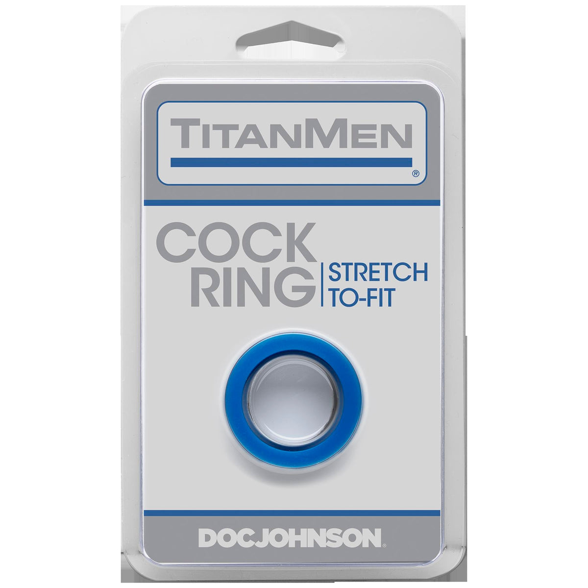 TitanMen Cock Ring Blue Stretch to Fit > Cock Ring > Single - Tophatter Daily Deals