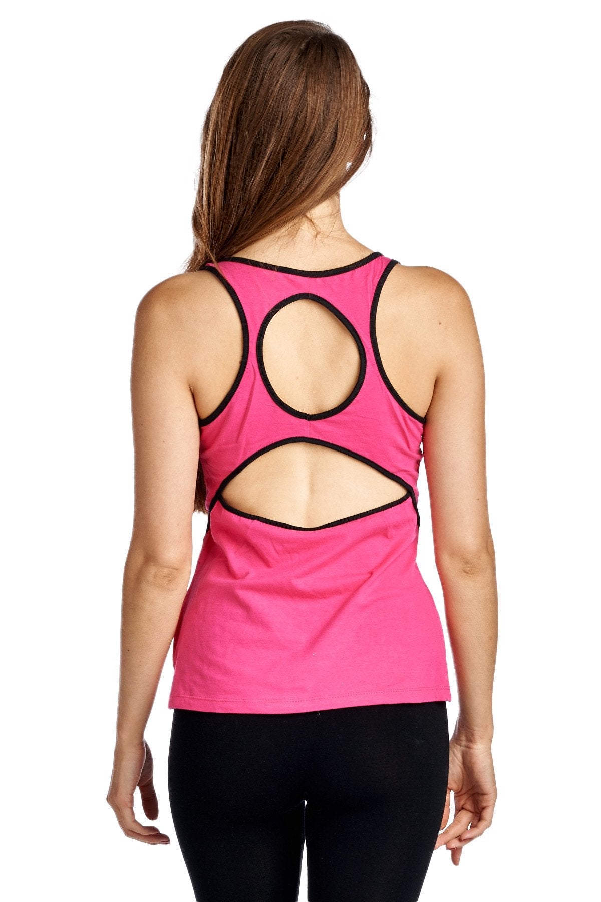 Women's Active Tank with Contrast Binding Tanks - Tophatter Daily Deals