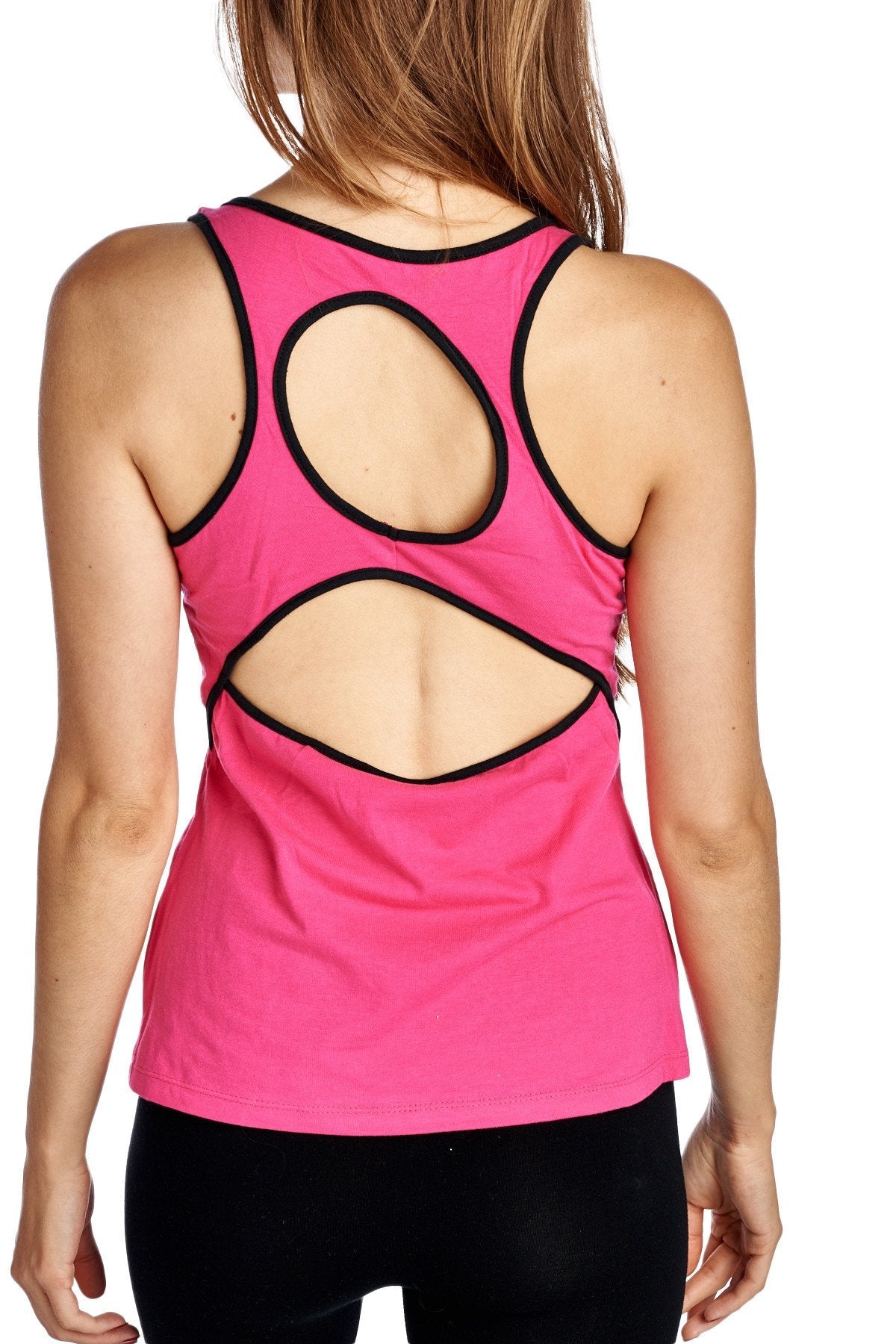 Women's Active Tank with Contrast Binding Tanks - Tophatter Daily Deals