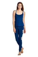 Women's Active Tank with Contrast Binding Navy 1 Tanks - Tophatter Daily Deals
