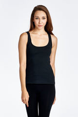 Women's Fitted Active Top with Back Detail Tops - Tophatter Daily Deals