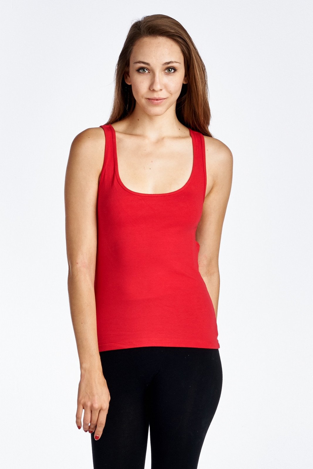 Women's Fitted Active Top with Back Detail Tops - Tophatter Daily Deals