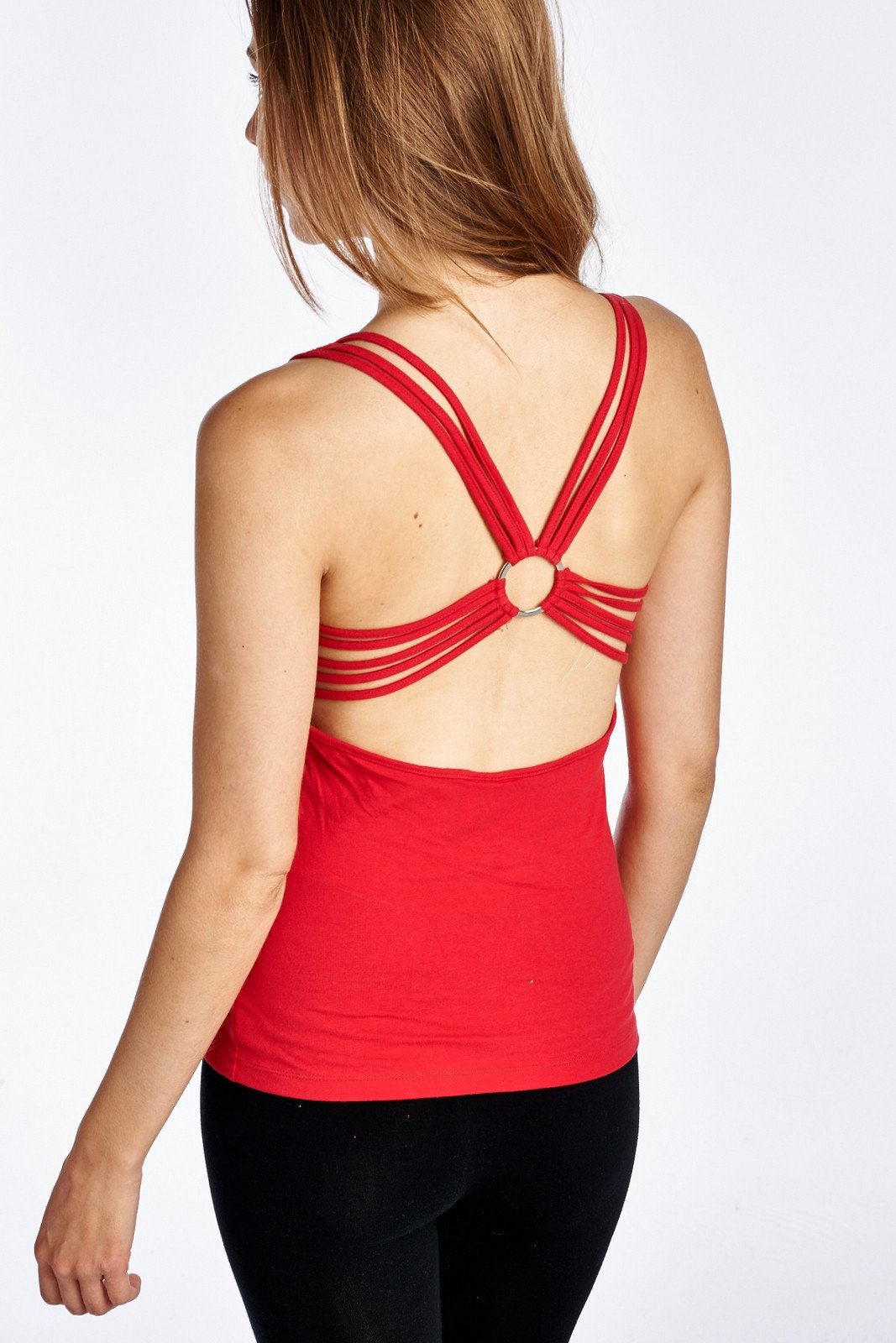 Women's Fitted Active Top with Back Detail Tops - Tophatter Daily Deals