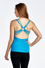 Women's Fitted Active Top with Back Detail Tops - Tophatter Daily Deals