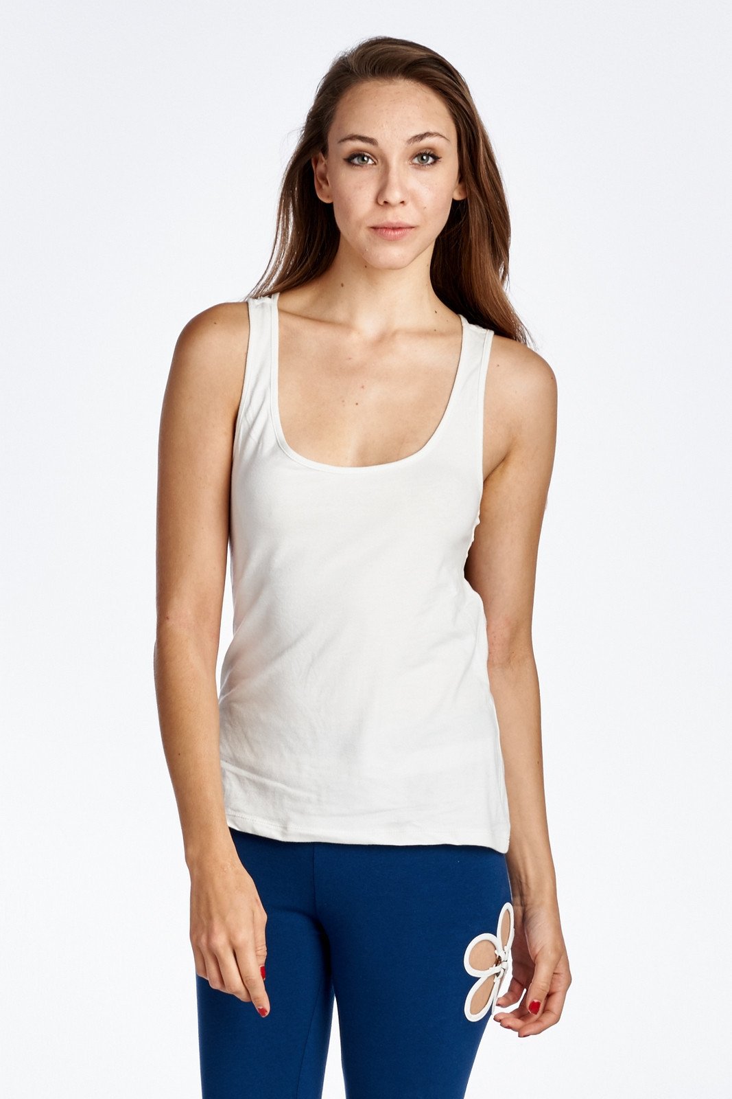 Women's Fitted Active Top with Back Detail Tops - Tophatter Daily Deals