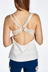 Women's Fitted Active Top with Back Detail Tops - Tophatter Daily Deals