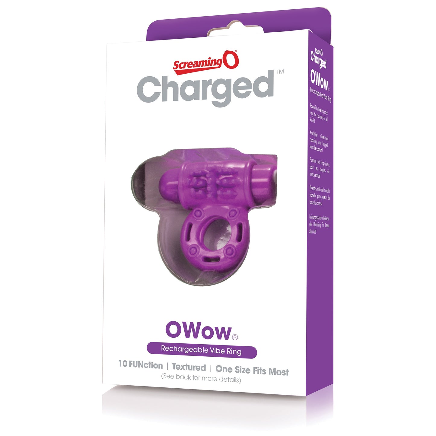 O Wow Ring – Rechargeable Vibrating Cock Ring with 10 Vibration Functions > Cock Ring > Vibrating - Tophatter Daily Deals
