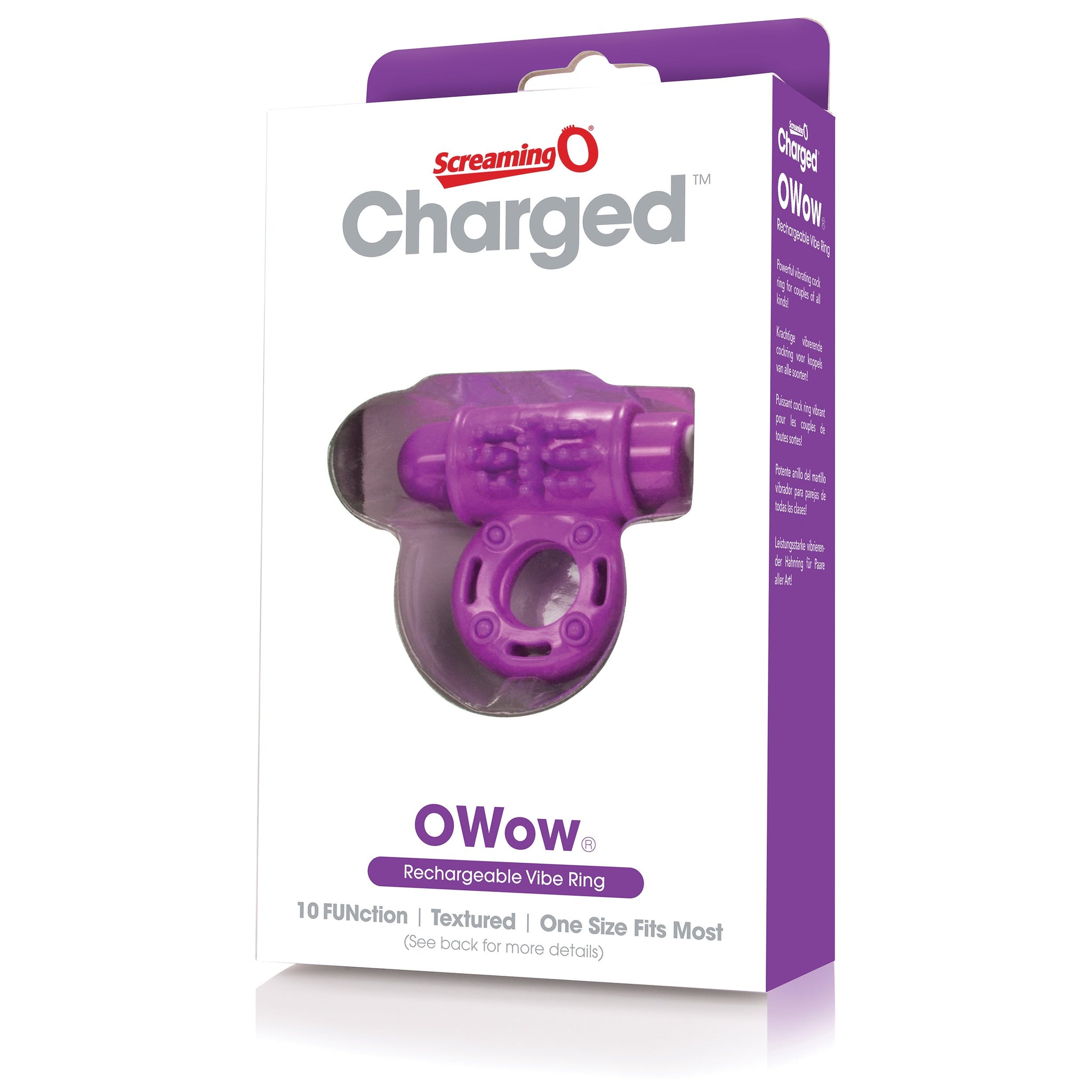 O Wow Ring – Rechargeable Vibrating Cock Ring with 10 Vibration Functions > Cock Ring > Vibrating - Tophatter Daily Deals