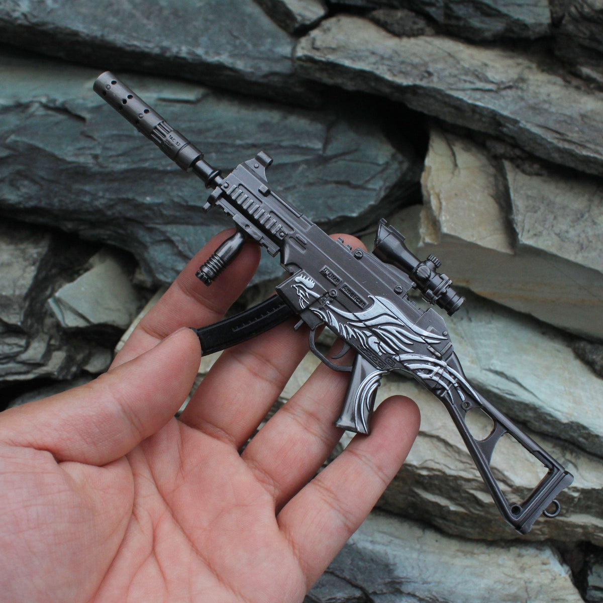 UMP.45 Submachine Mental Miniature Gun 14CM/5.5" UMP.45 Only - Tophatter Daily Deals